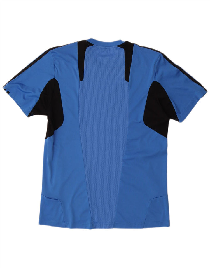 ADIDAS T-Shirt Climacool Homme Bleu Moyen Polyester Colorblock