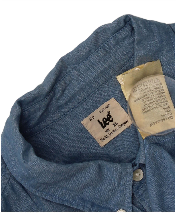 Lee Chemise Homme XL Bleu Coton