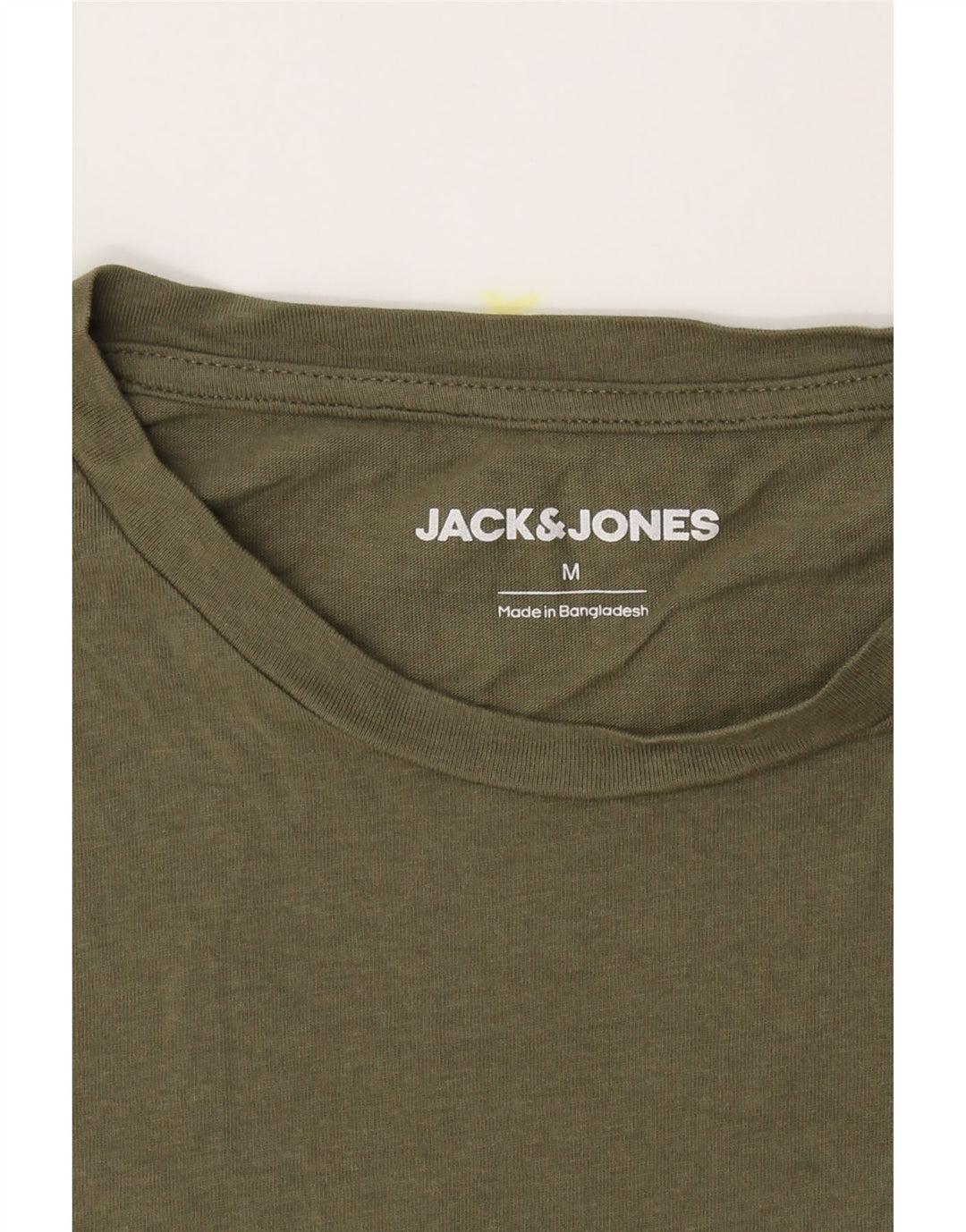 JACK & JONES Mens Graphic T-Shirt Top Medium Khaki Cotton Vintage Jack & Jones and Second-Hand Jack & Jones from Messina Hembry 