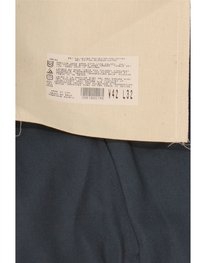 Dickies Pantalon Chino Droit Homme W42 L32 Bleu Polyester