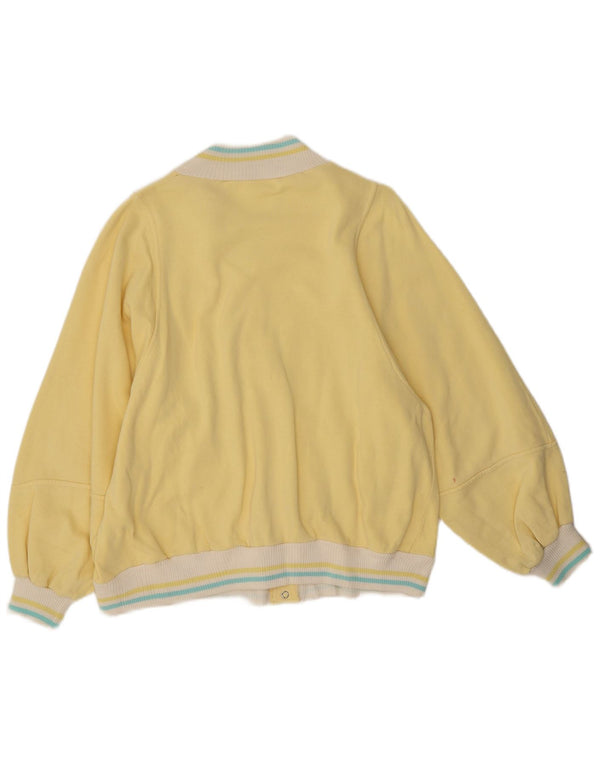 James Dillon Veste de survêtement pour homme en coton color block Jaune Taille L