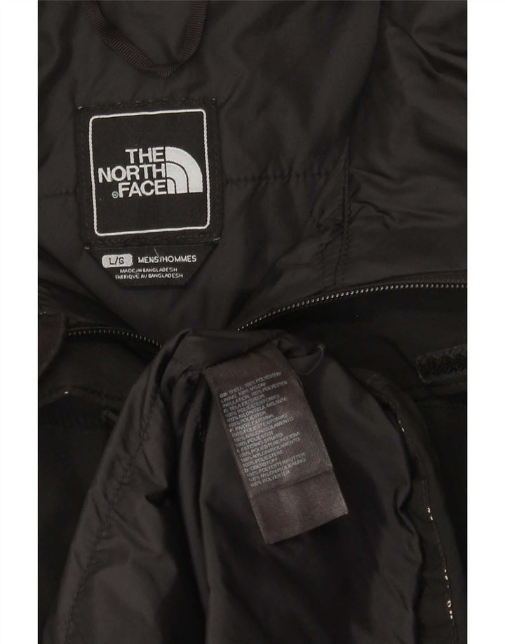 The North Face Veste coupe-vent à capuche pour homme UK 40 Large Noir Polyester