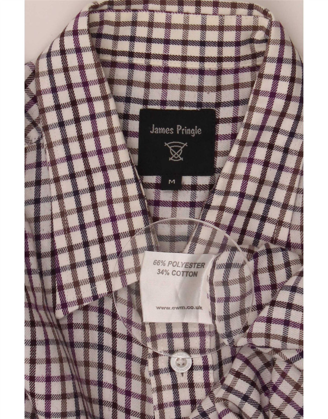 James Pringle Chemise en flanelle pour homme à carreaux multicolores en polyester