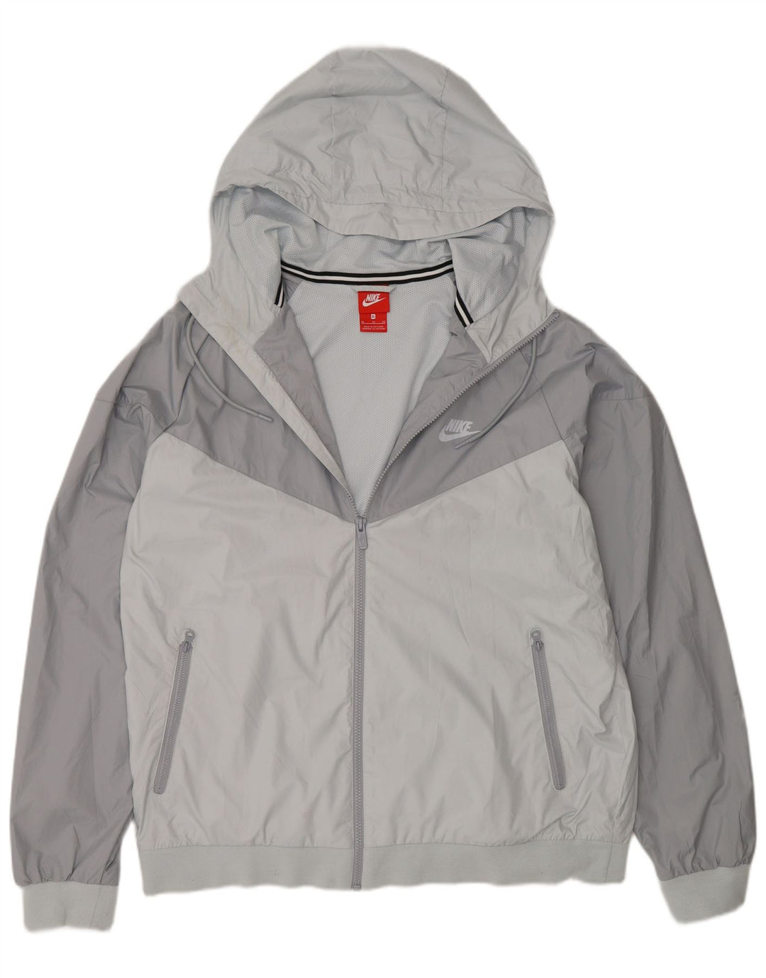 Nike Veste de survêtement à capuche pour homme XL Gris Colorblock Polyester