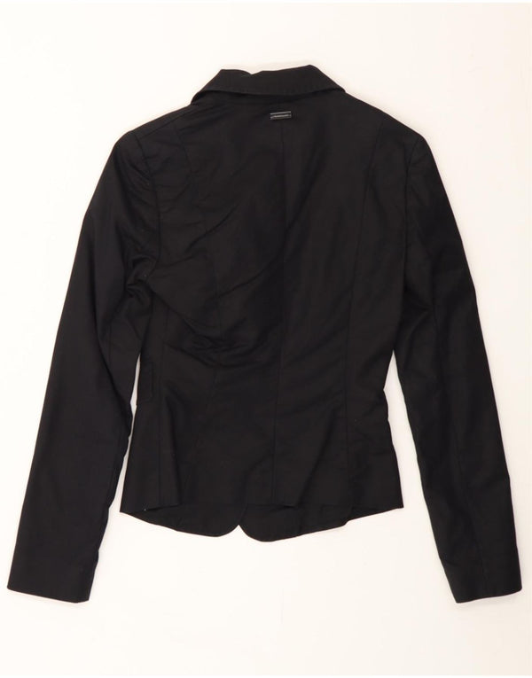 PENNY BLACK Veste Blazer 2 Boutons Femme UK 6 XS Coton Noir