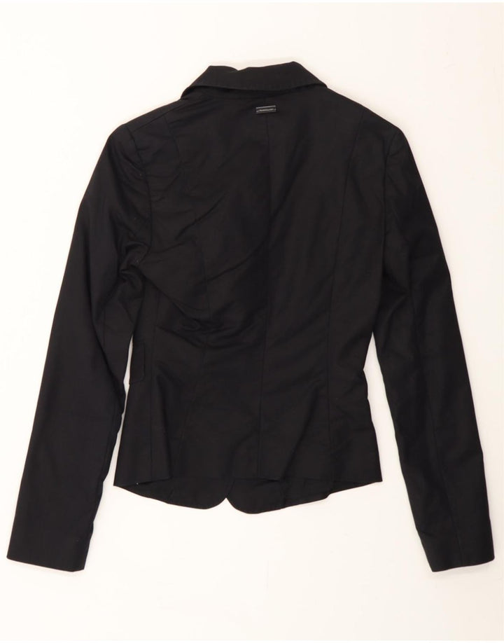 PENNY BLACK Veste Blazer 2 Boutons Femme UK 6 XS Coton Noir
