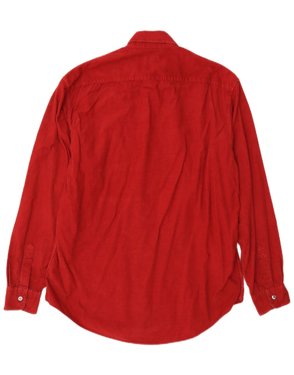 Trussardi Jeans Chemise En Velours Côtelé XL Rouge Coton Homme