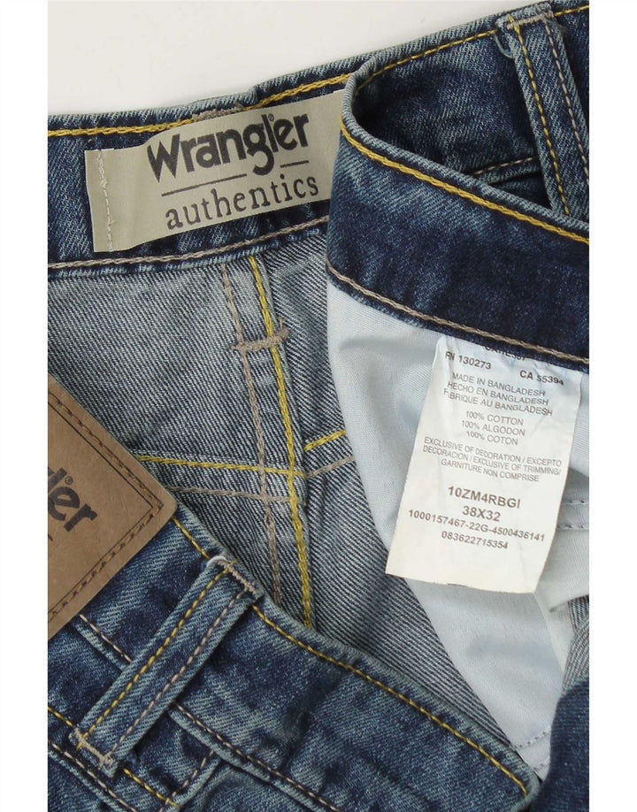 Wrangler Jean droit homme W38 L32 bleu coton