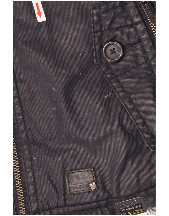 KHUJO Veste utilitaire pour homme UK 36 Small Bleu marine