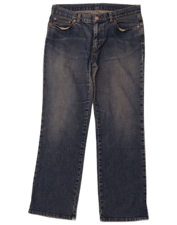 BENETTON Jean droit femme IT 44 Medium W30 L28 bleu coton