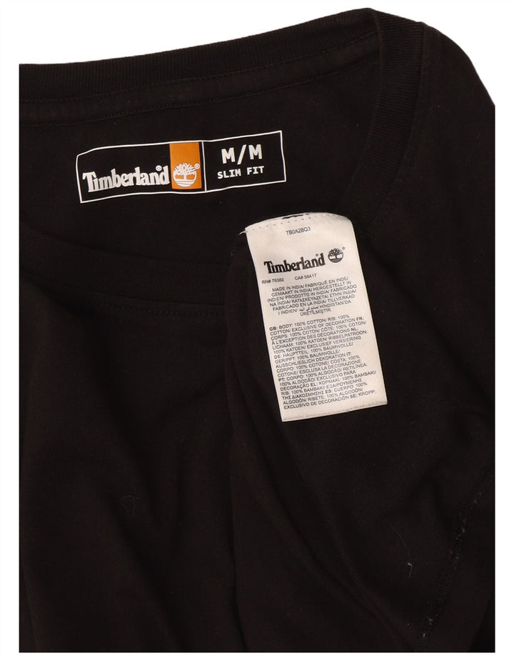 Timberland Haut Slim Fit à Manches Longues pour Homme en Coton Noir Moyen