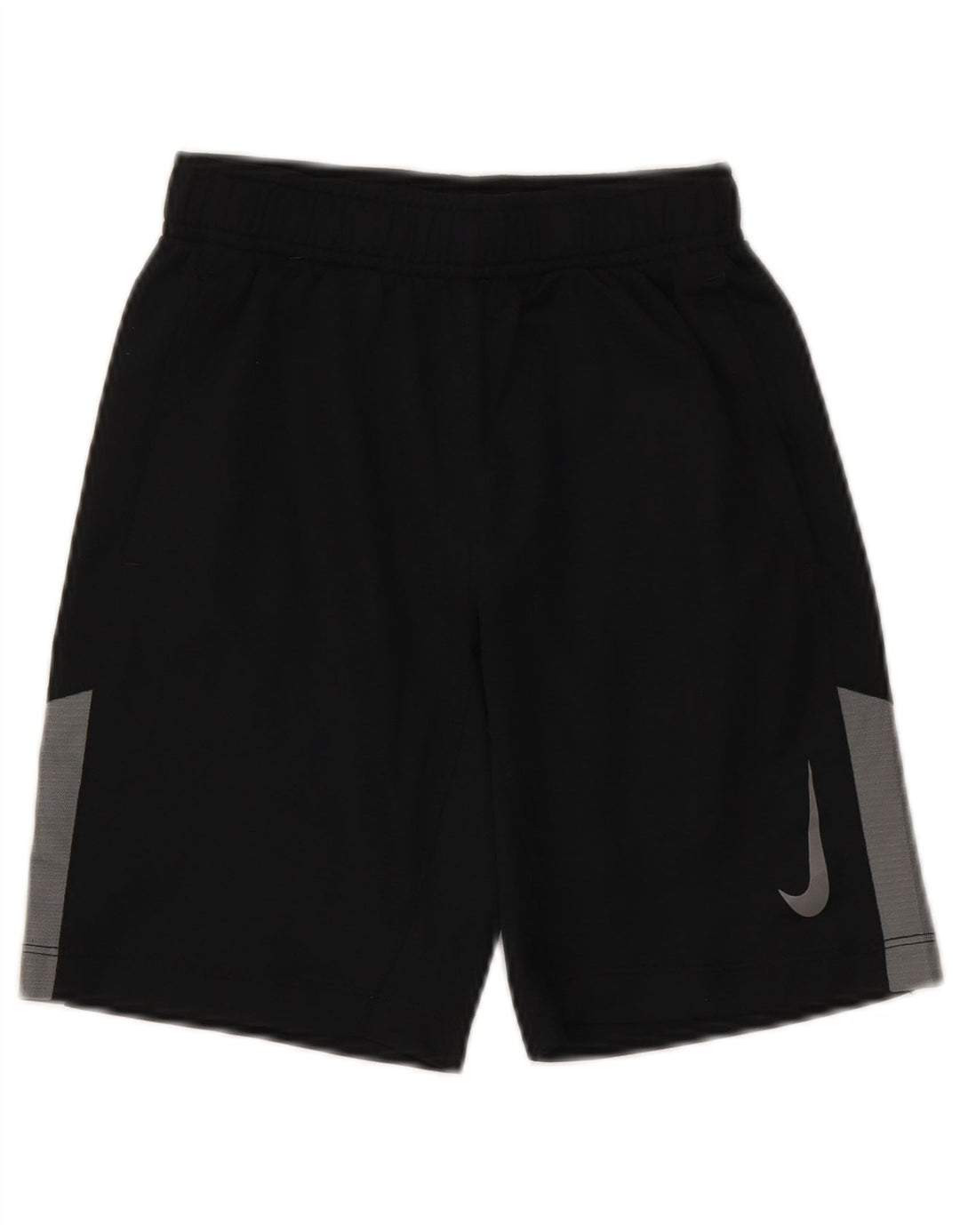 Nike Short de sport Dri Fit pour garçon 8-9 ans Petit Noir Colorblock Polyester