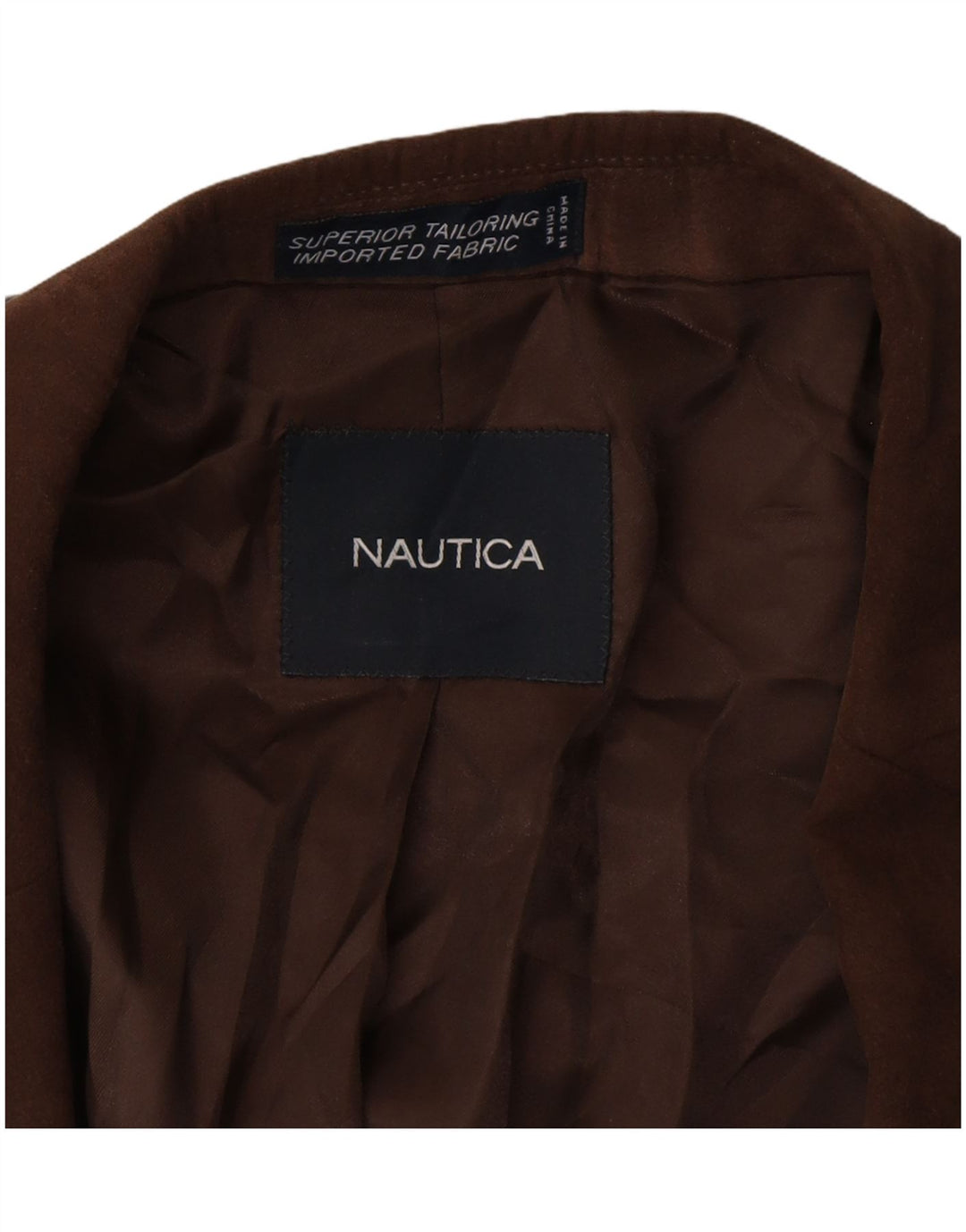 NAUTICA Veste blazer à 2 boutons pour homme UK 42 XL Marron