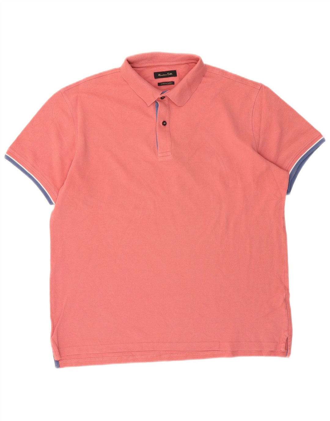 Massimo Dutti Polo Homme XL Rose Coton