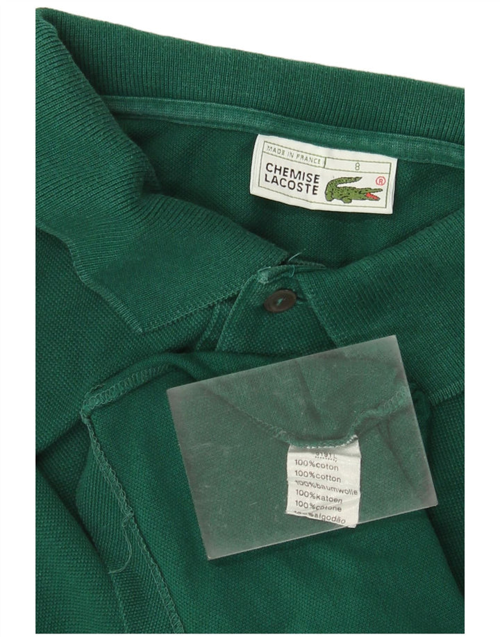 LACOSTE Polo à manches longues pour homme Taille 8 3XL Coton vert