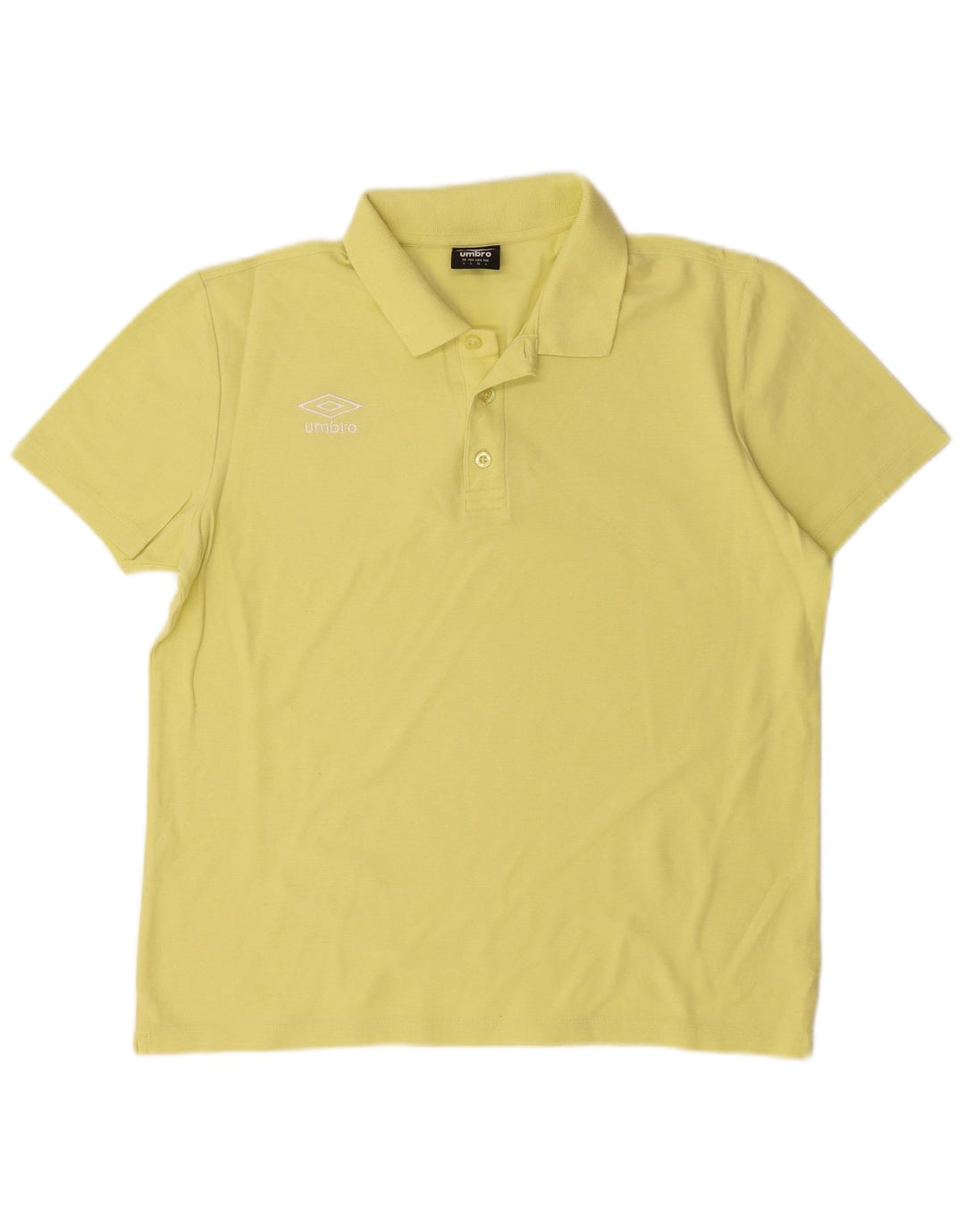 UMBRO Polo Homme Large Jaune Coton