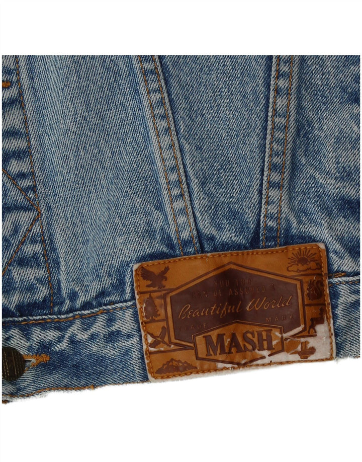 MASH Veste en jean pour homme UK 42 XL Bleu