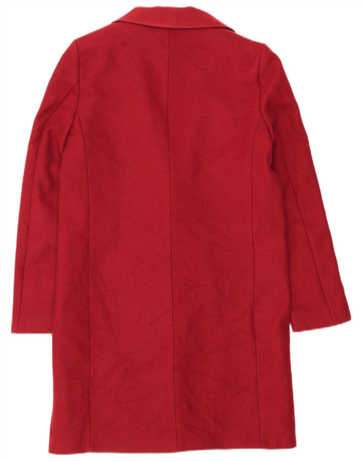 Zara Manteau Femme UK 12 Rouge Moyen