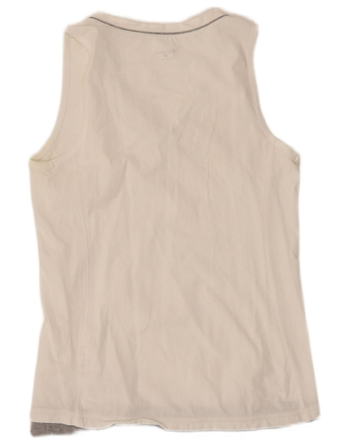 Champion Débardeur Femme UK 12 Medium Blanc Colourblock