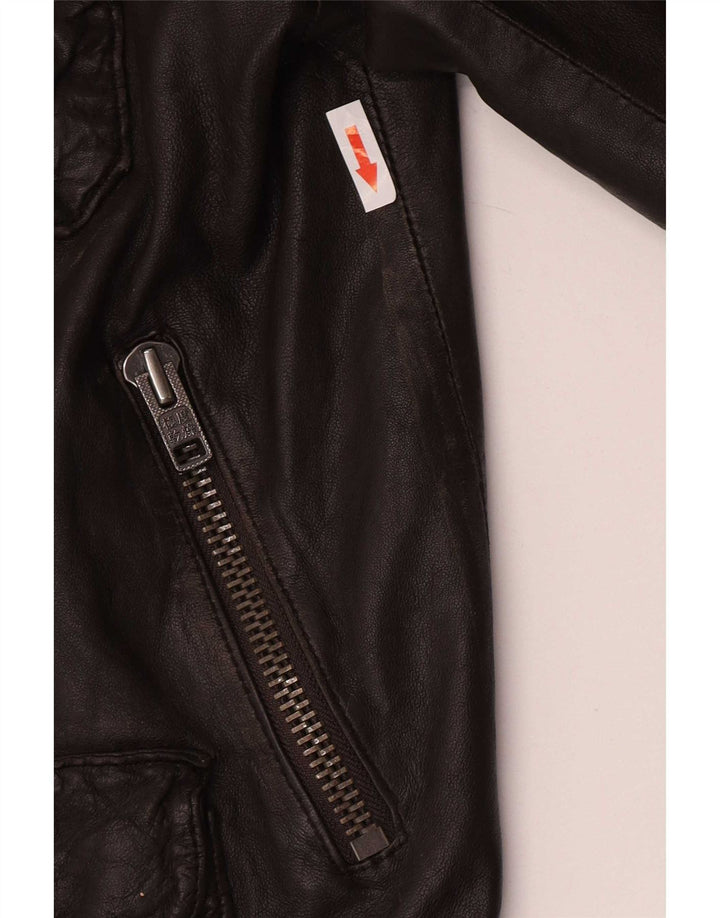 Superdry Veste en cuir militaire pour homme UK 42 XL Marron