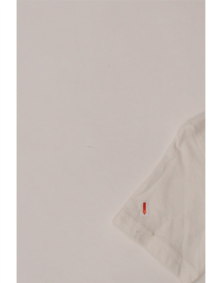 PUMA T-Shirt Graphique Garçon 9-10 Ans Blanc Coton