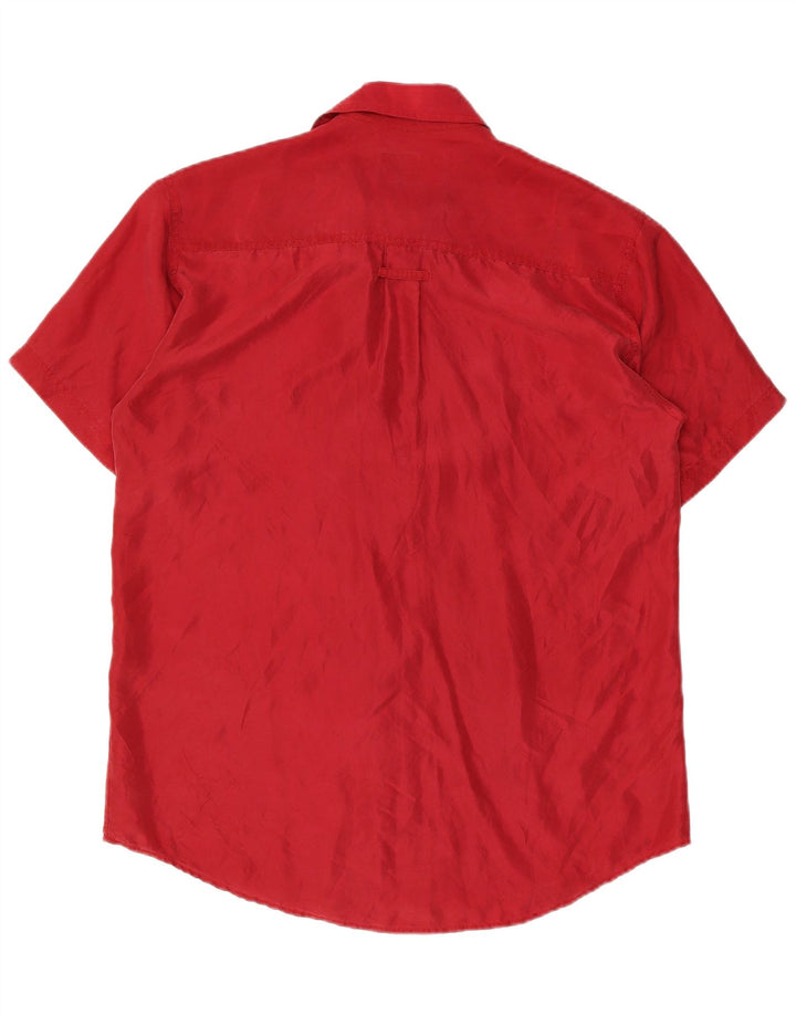 James Dillon Chemise à manches courtes pour homme Petit Rouge
