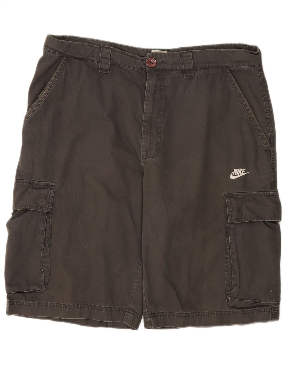 Nike Short cargo pour homme Large W36 Gris Coton