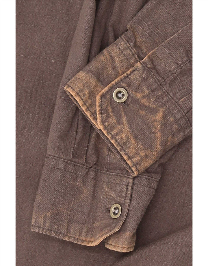Wrangler Chemise Regular Fit Homme Petit Coton Marron