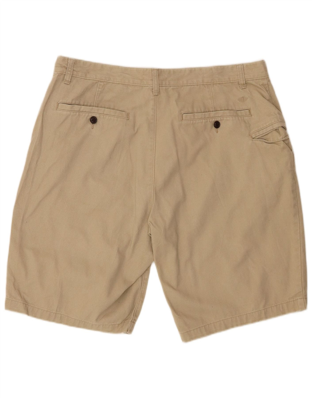 DOCKERS Short Chino Homme W36 Large Beige Coton