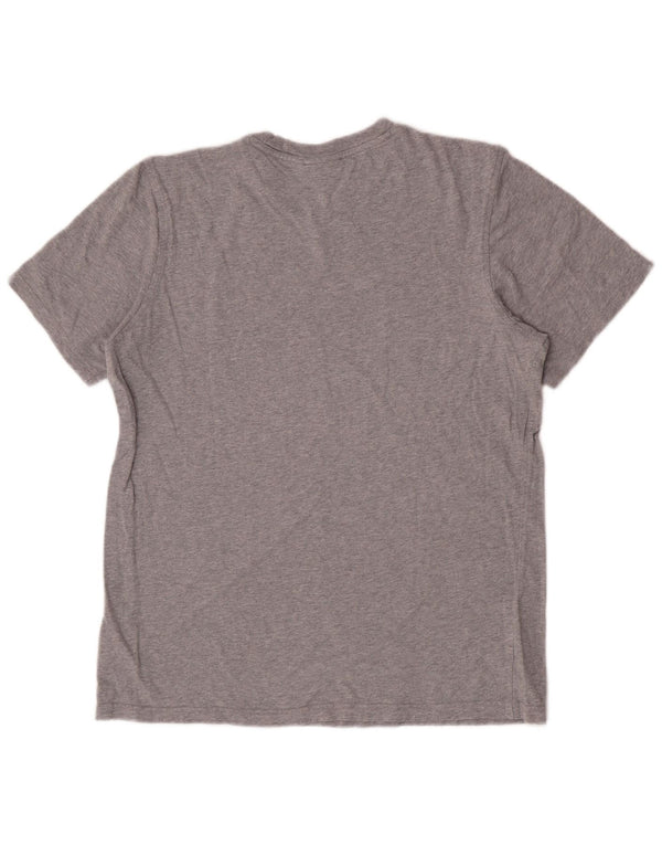 Adidas T-Shirt Graphique Homme Gris Moyen Coton