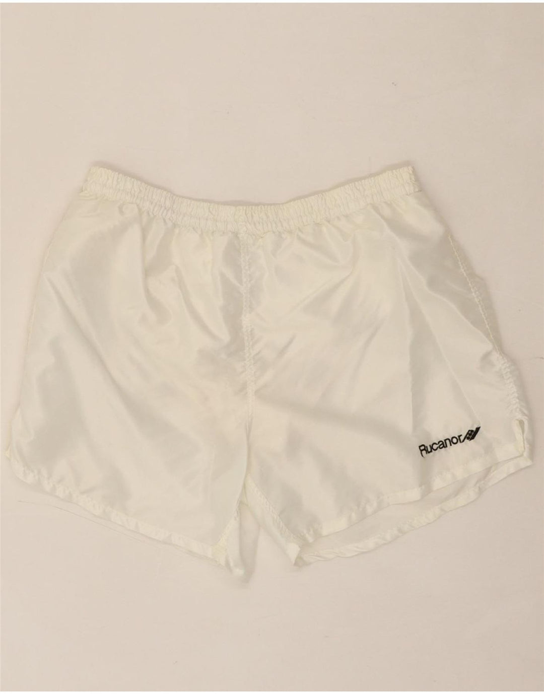 RUCANOR Mens Sport Shorts Large  White Polyamide Vintage Rucanor and Second-Hand Rucanor from Messina Hembry 