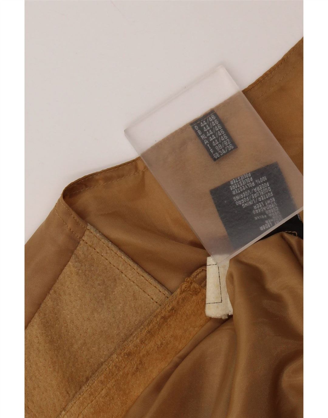 VINTAGE Gilet en Daim Homme IT 44 XS Cuir Marron