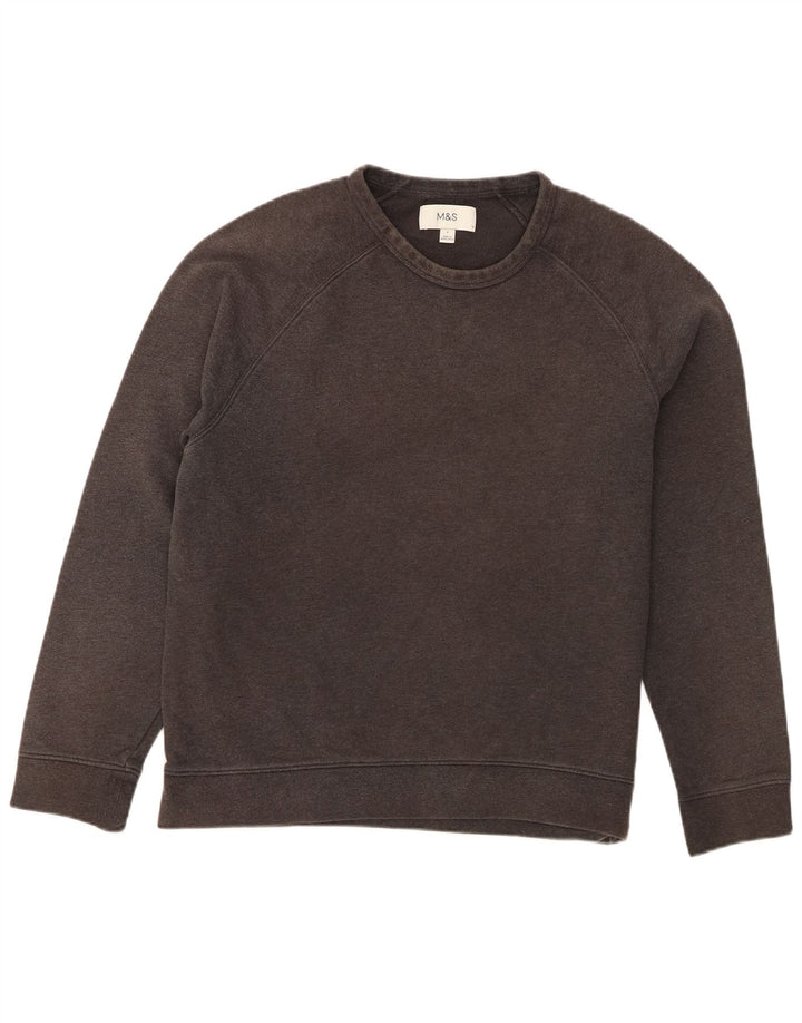Marks & Spencer Sweat-shirt pour homme en coton gris Taille L