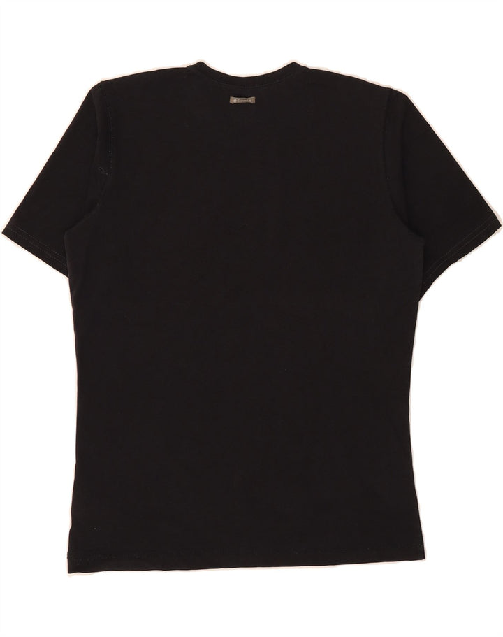 COLUMBIA Womens T-Shirt Top UK 12 Medium Black Cotton Vintage Columbia and Second-Hand Columbia from Messina Hembry 