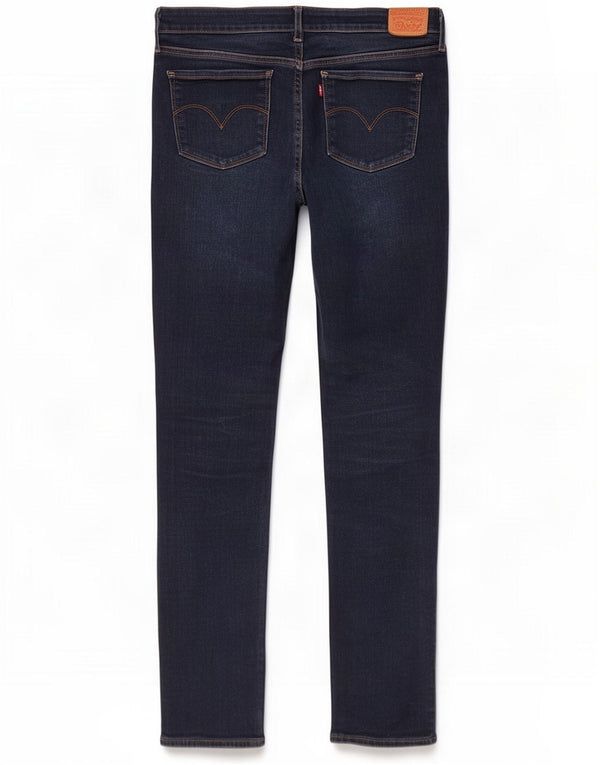 Levi's Womens 712 Slim Jeans W32 L32 Bleu Marine Coton