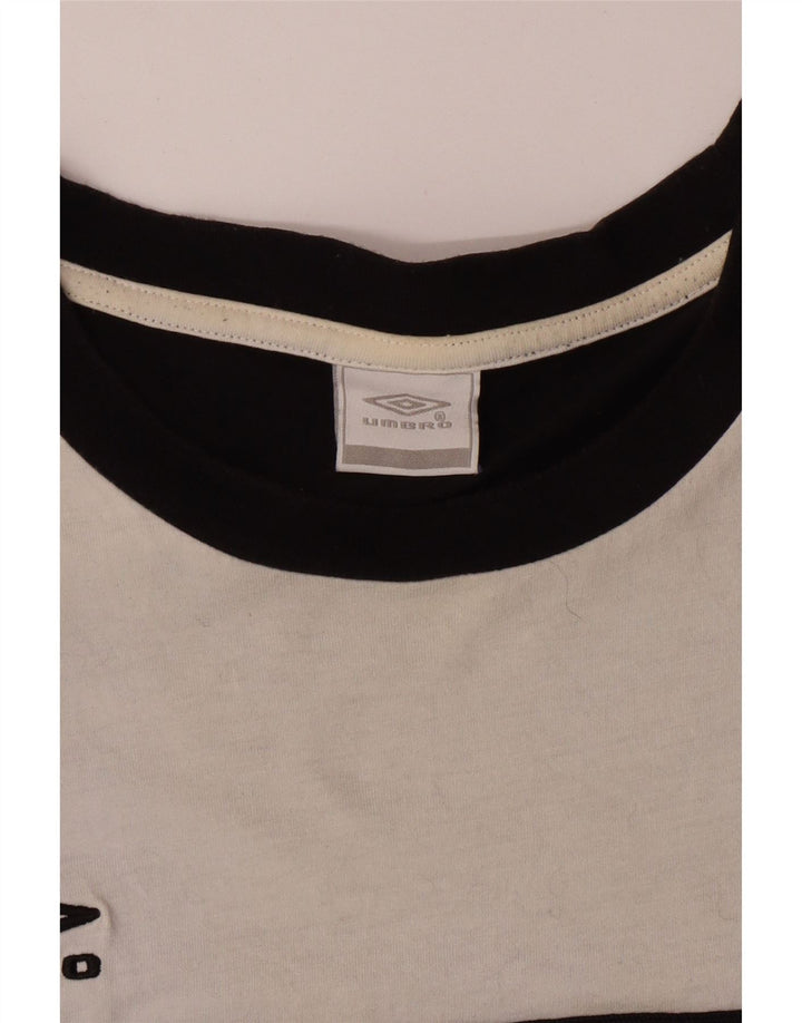 UMBRO T-Shirt Homme Top XL Noir Colourblock Coton