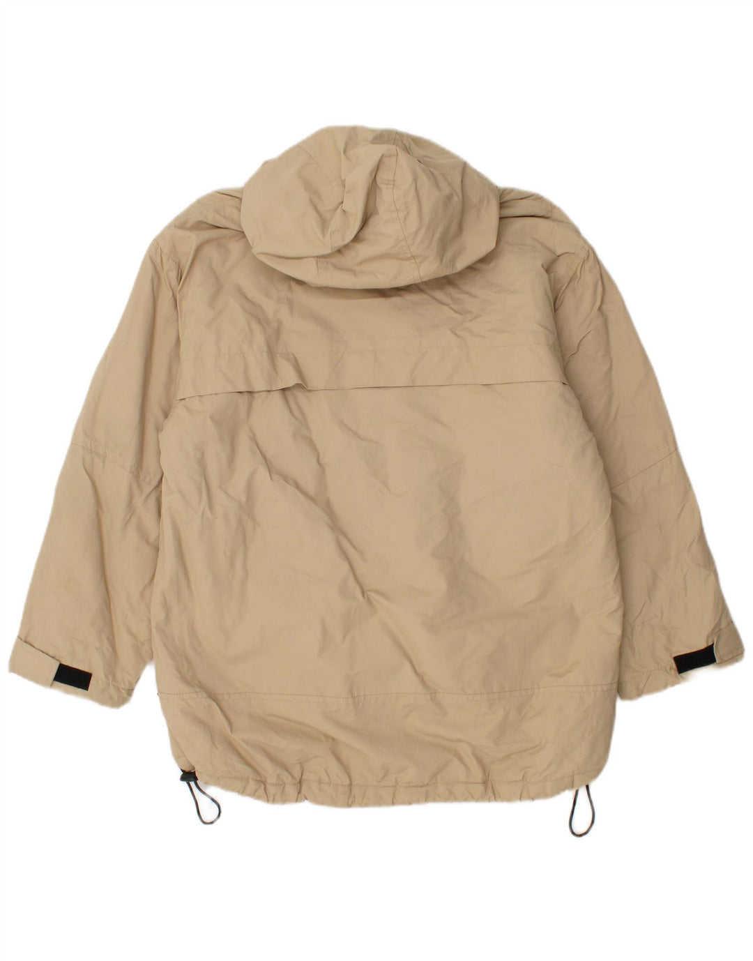 ASICS Veste coupe-vent à capuche pour homme UK 36 Small Beige Polyamide