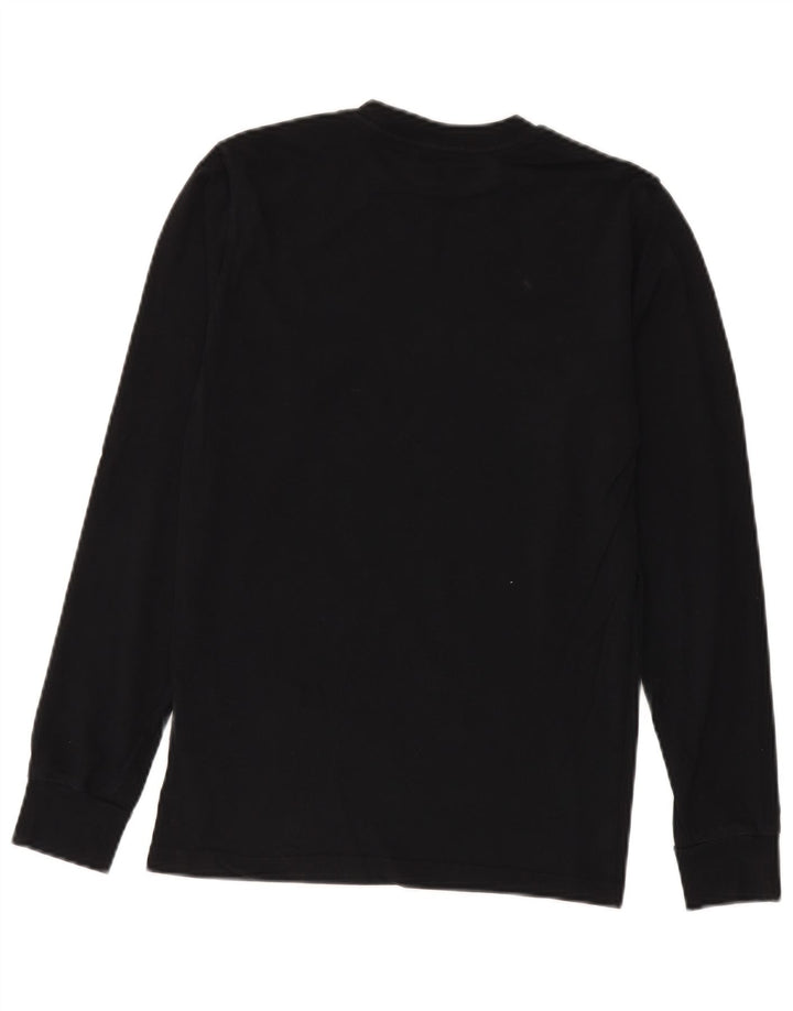 Vans Haut graphique à manches longues pour homme Coupe classique Petit coton noir