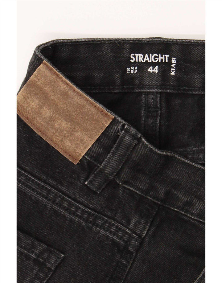 Kiabi Jean Cargo Droit Homme IT 50 Large W34 L31 Noir