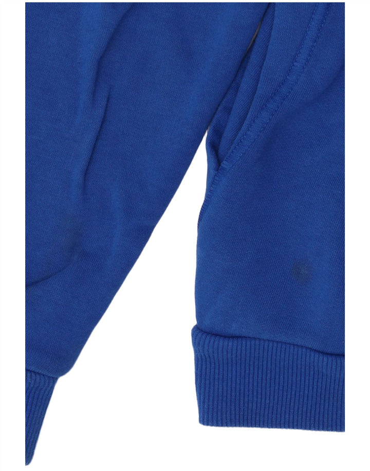ADIDAS Pull à capuche zippé garçon 11-12 ans Bleu Coton