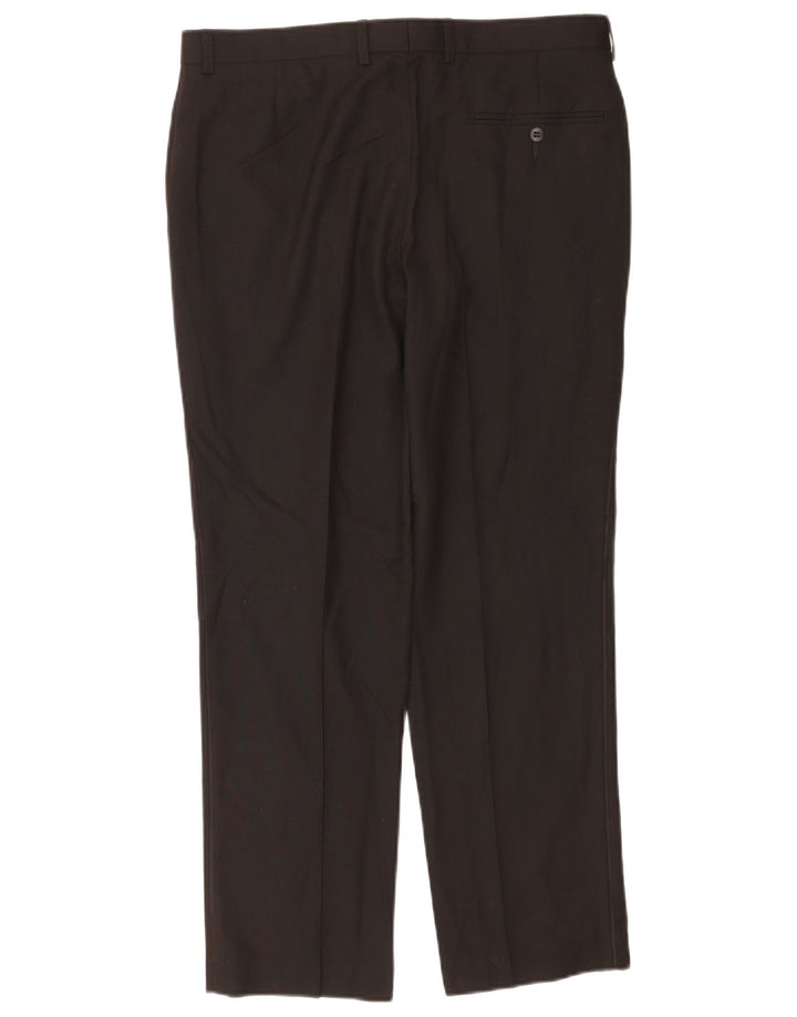 Marks & Spencer Pantalon de costume coupe slim pour homme W34 L29 Noir Polyester