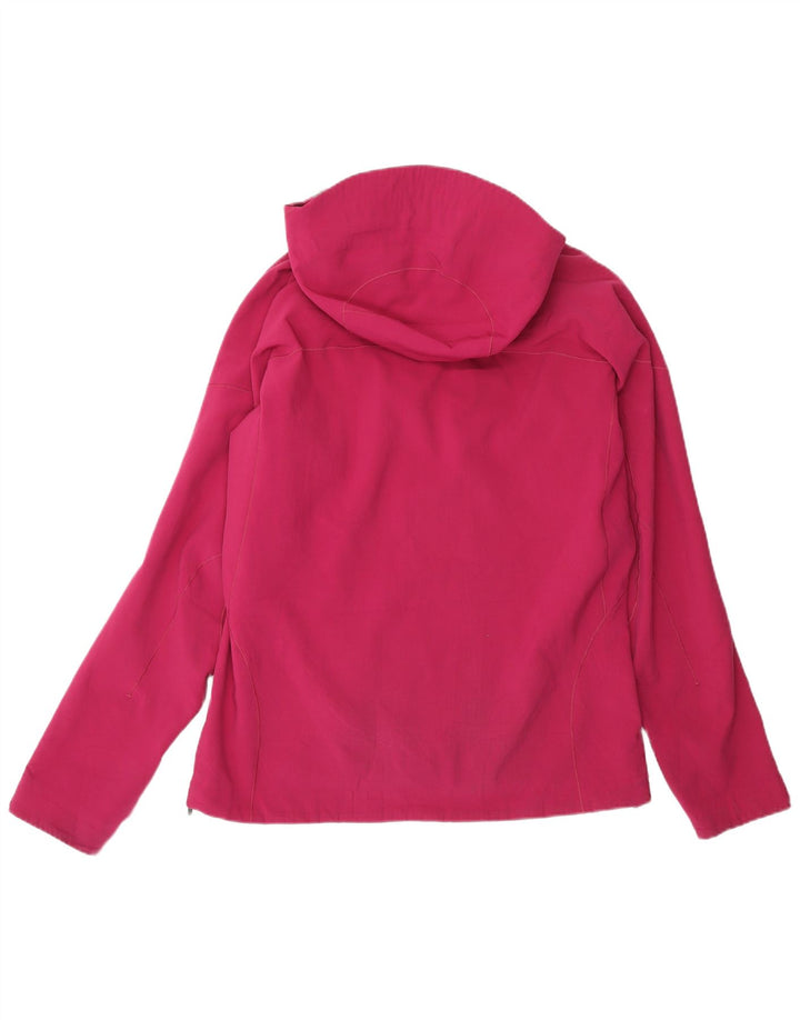 PATAGONIA Veste coupe-vent à capuche pour femme UK 14 Rose moyen Polyester
