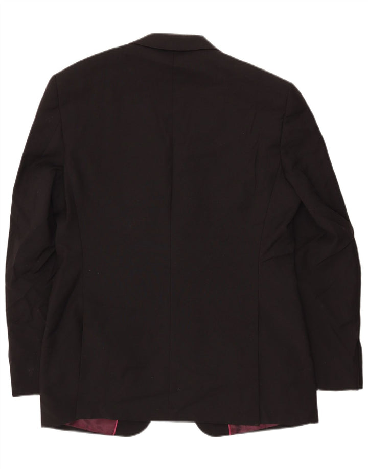 Marks & Spencer Veste blazer autographe à 2 boutons pour homme UK 40 Large Noir