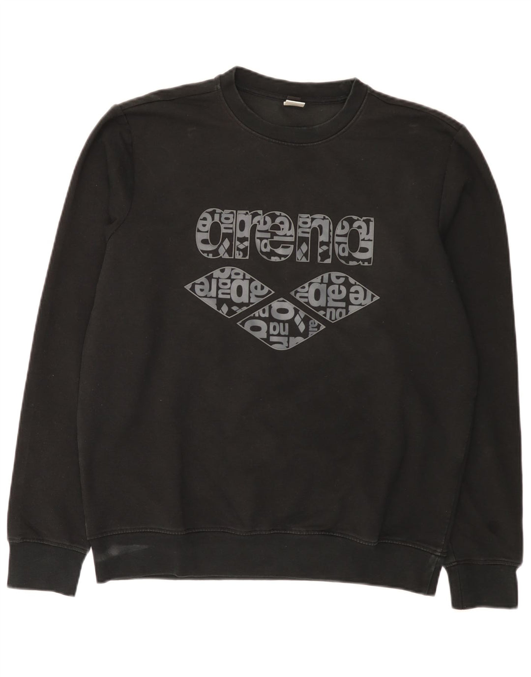 Arena Sweat-Shirt Graphique Homme Noir Moyen Polyester