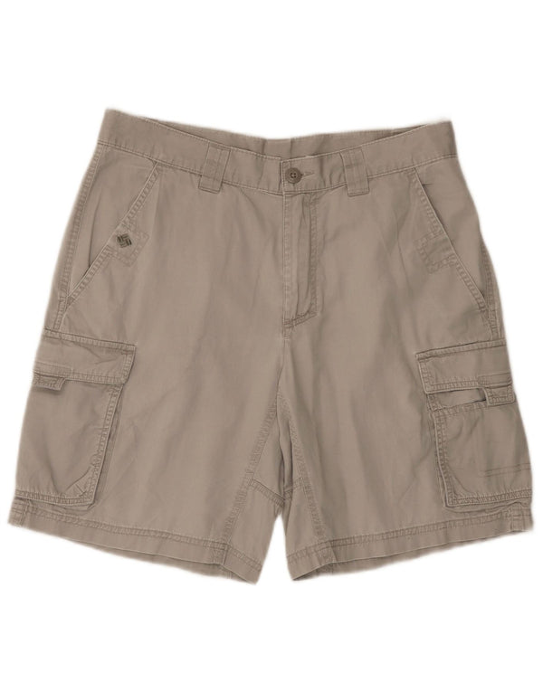 Columbia Short Cargo W30 Homme Gris Moyen Coton