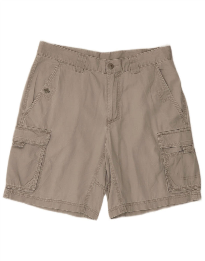 Columbia Short Cargo W30 Homme Gris Moyen Coton