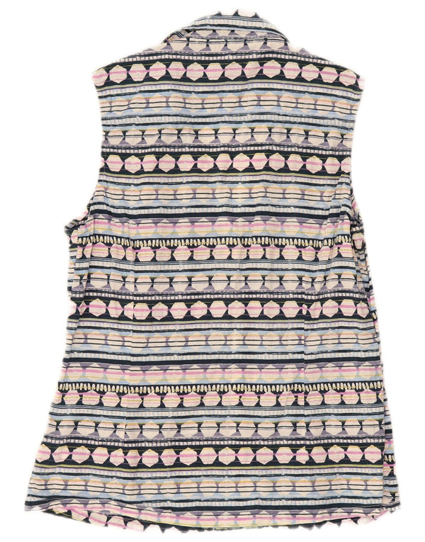 Weird Fish Chemisier pour femme UK 12 Medium Multicolore Géométrique