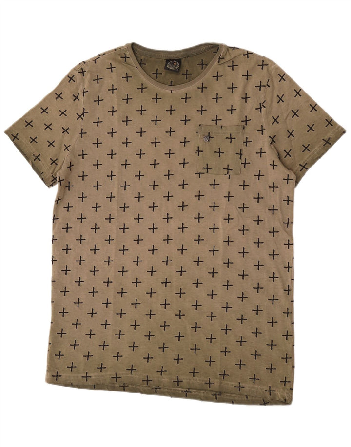 Scorpion Bay T-Shirt Homme Motif Abstrait Coton Kaki Moyen