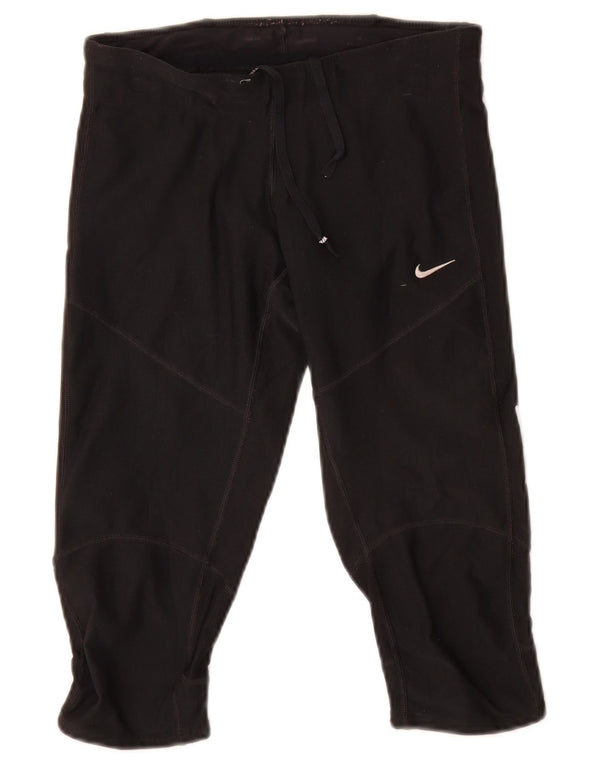 Nike Short de sport Dri Fit Bermuda pour femme UK 4 XS Noir Polyester