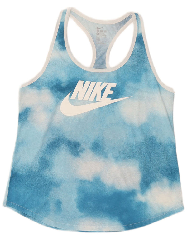 Nike Débardeur graphique coupe athlétique pour femme UK 18 XL Bleu Tie Dye